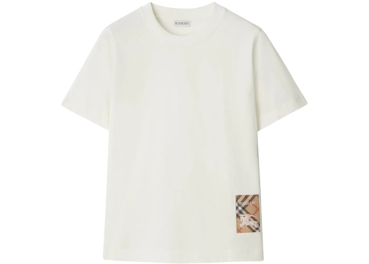 Женская футболка с принтом Burberry T-shirt, Chalk