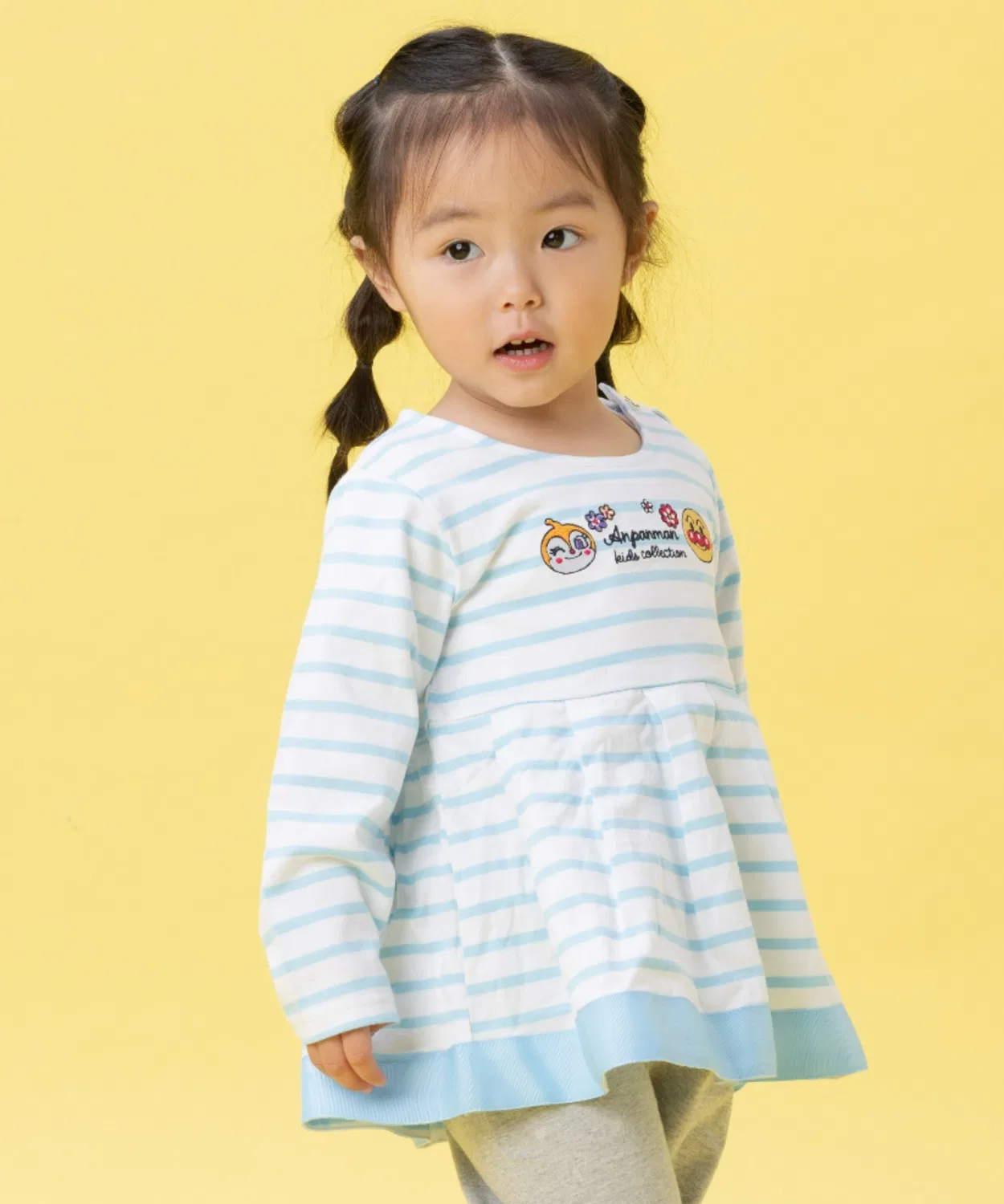 Детская туника с длинным рукавомс принтом ANPANMAN KIDS COLLECTION, Sax Blue