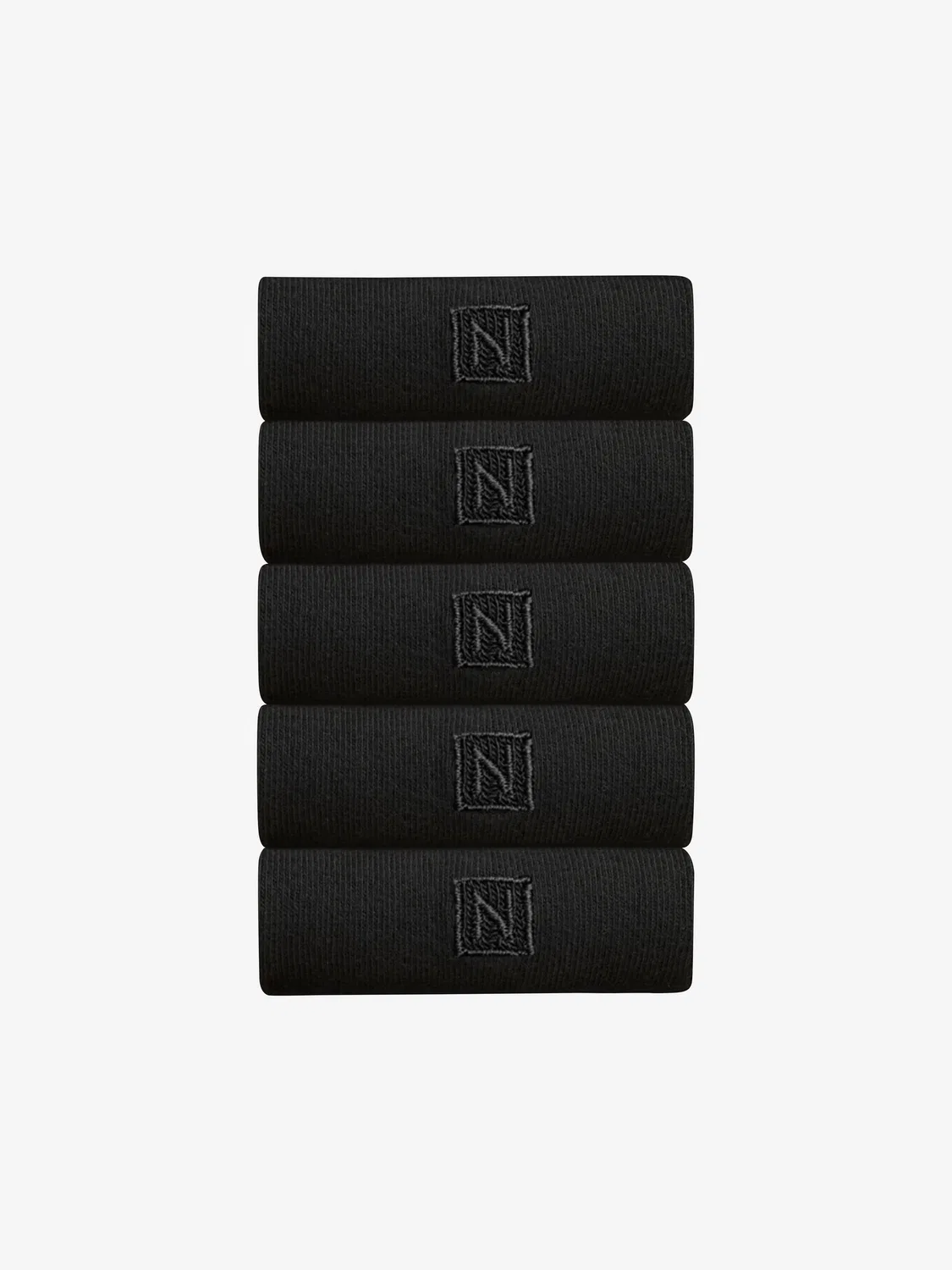 Носки повседневные 5 пар, Black Logo Next, черный