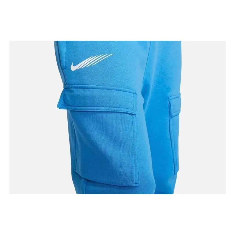 Спортивные штаны Nike Sportswear Standard Issue Fleece Cargo, Синий — фото 3