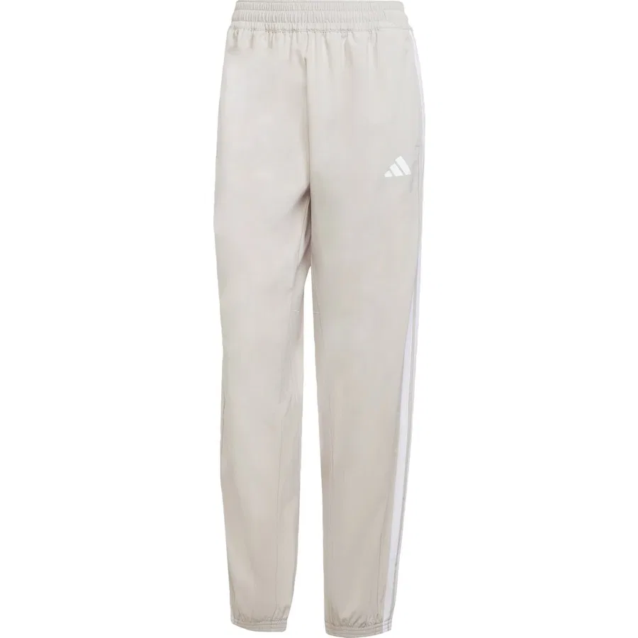 Спортивные штаны с зауженными штанинами Train Essentials 3-Stripes Woven Pants adidas, Бежево-белый — фото 3