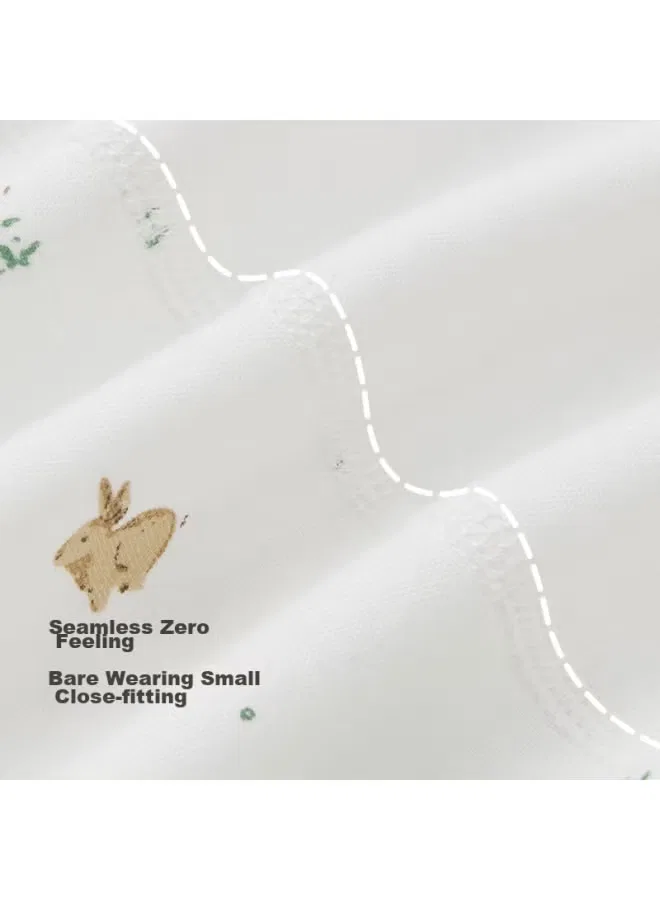 Боди-комбинезон из хлопка с принтом Guaiqi xiong Good Bear, белый — фото 3