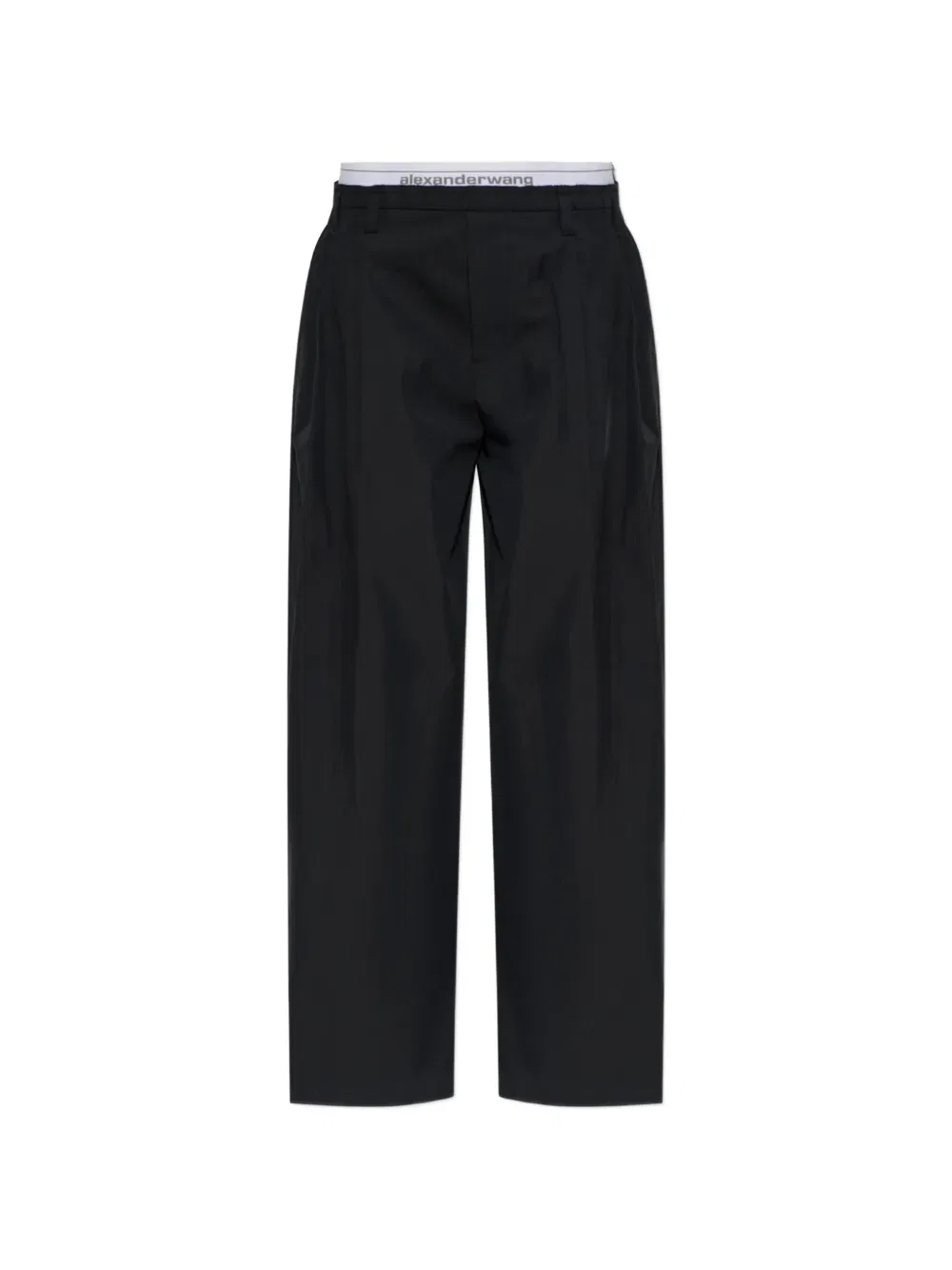 Брюки прямые Alexander Wang, черный