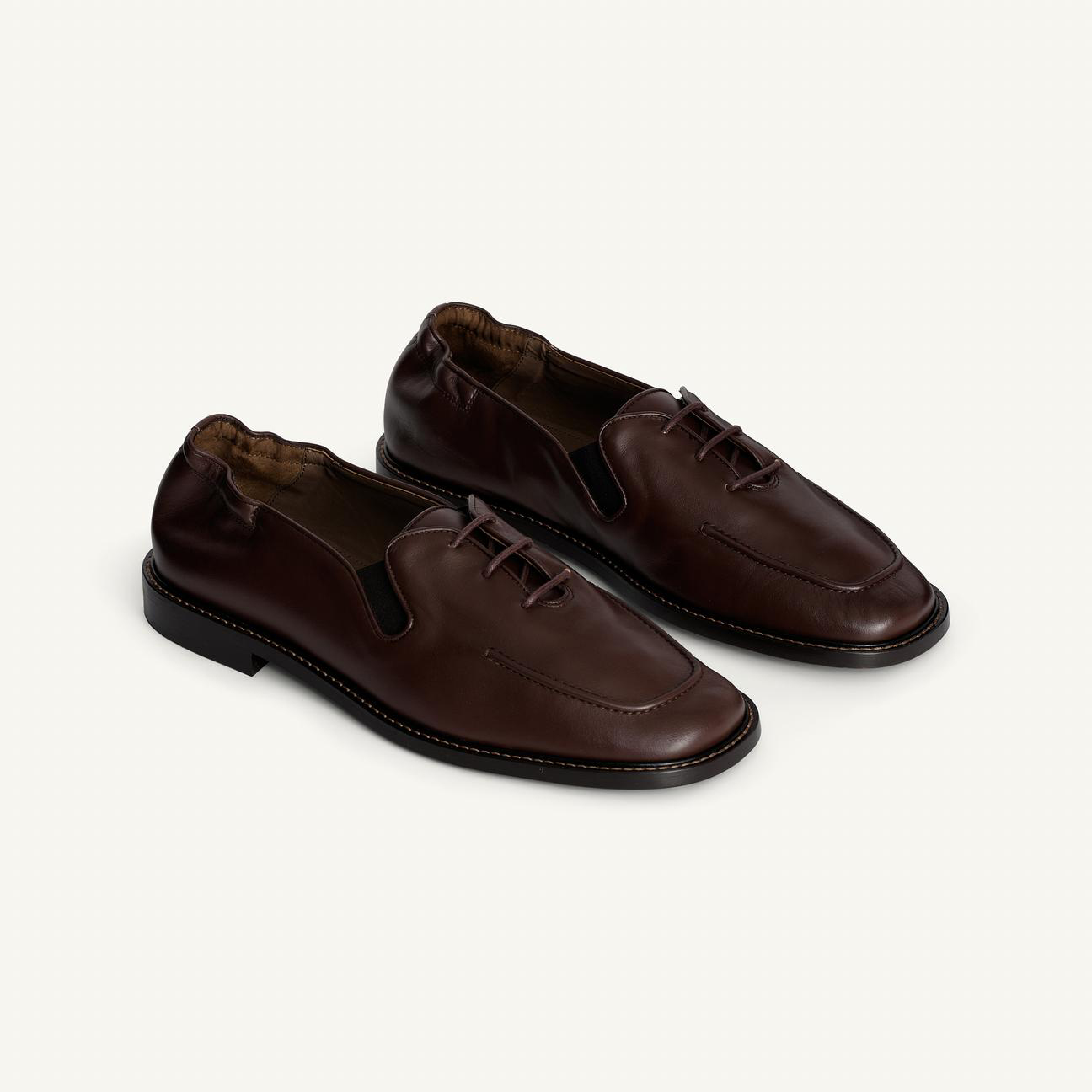 

Туфли Zara Leather Shoes, бордовый