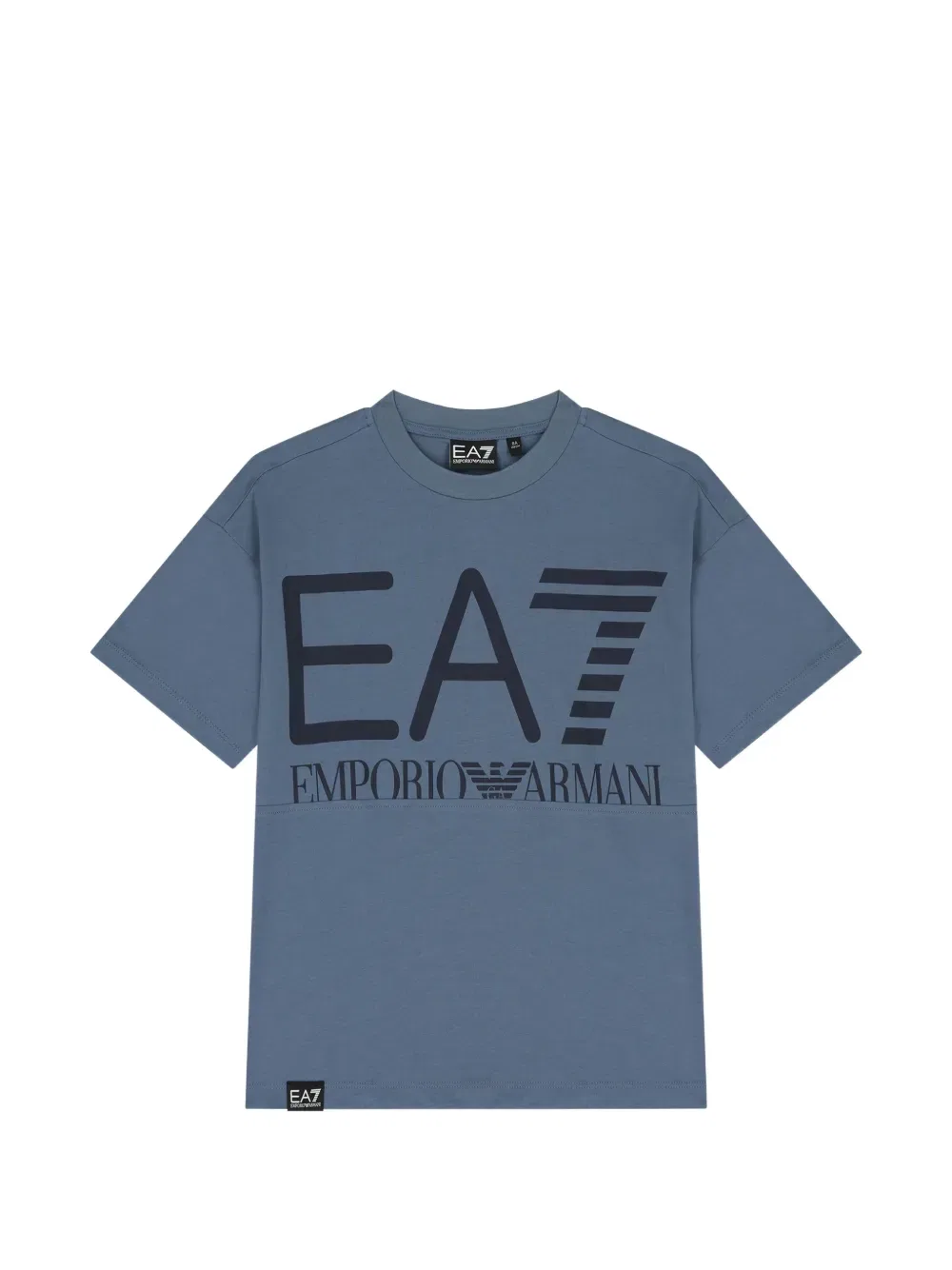 Футболка с логотипом EA7 Emporio Armani, синий