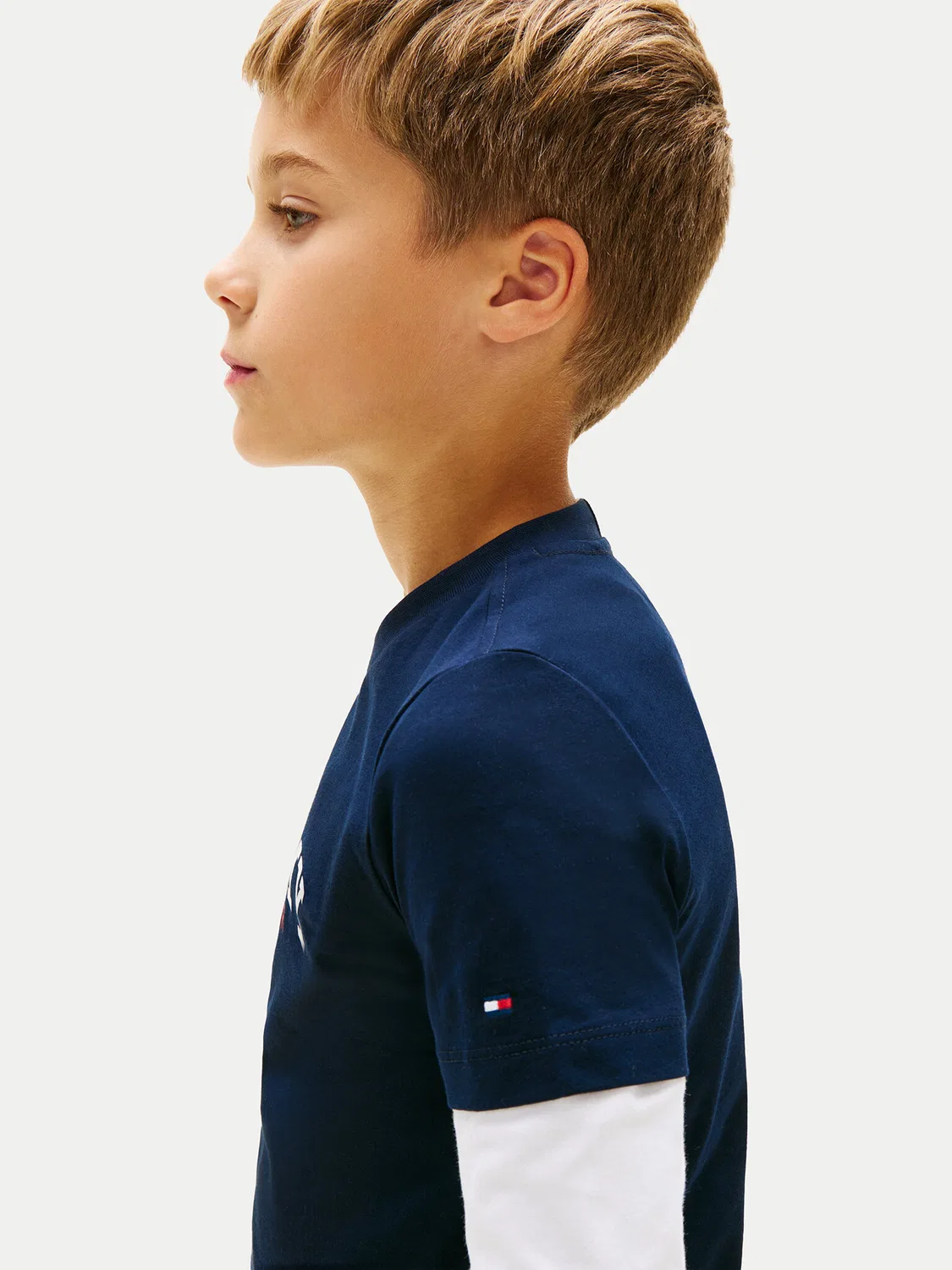 Футболка стандартного кроя для мальчика Tommy Hilfiger, темно-синий — фото 4