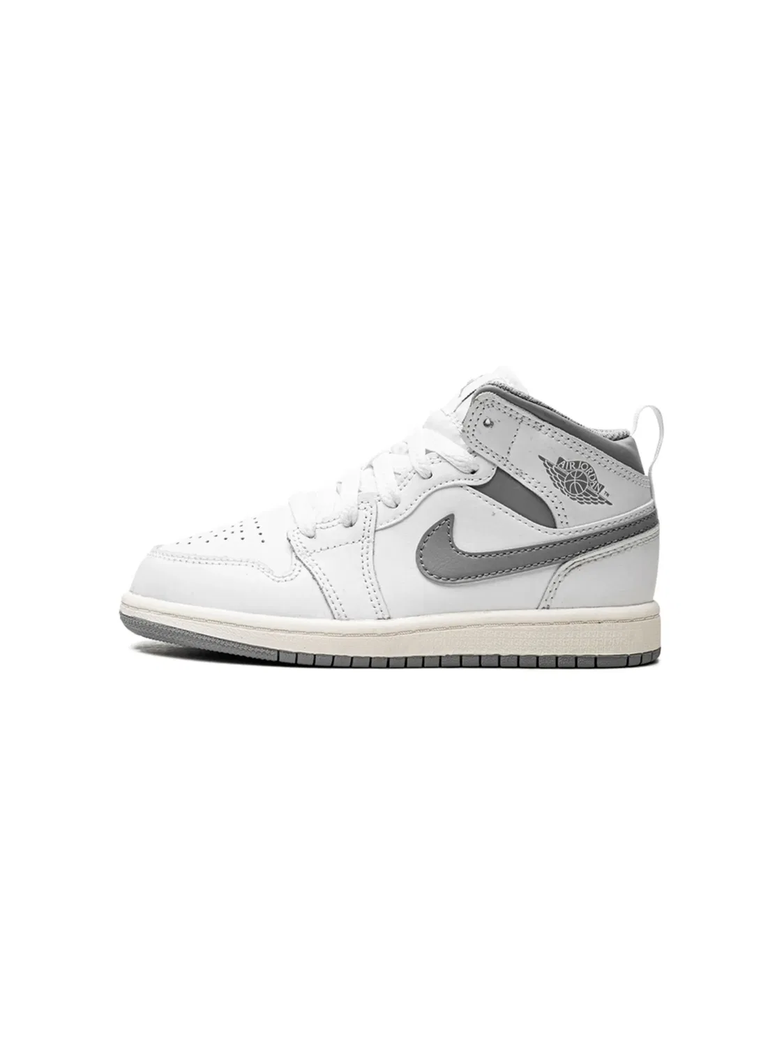 Кроссовки Jordan 1 Mid "Stealth", белый — фото 2