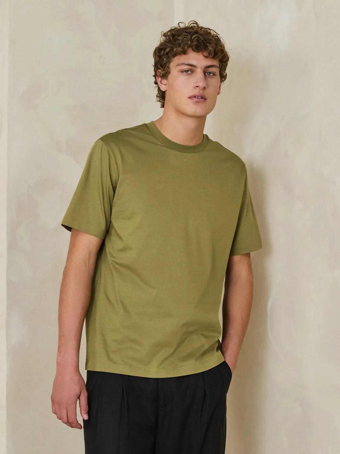 Футболка Regular Fit Signature SUPIMA Cotton Next, зеленый