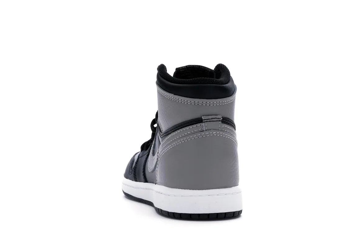 Детские кроссовки Lifestyle с высоким верхом Jordan 1 Retro High Shadow 2018 PS Jordan, Black/Shadow Grey-White — фото 4