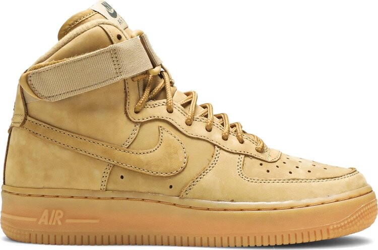 

Кроссовки Nike Air Force 1 High LV8 GS 'Flax', загар