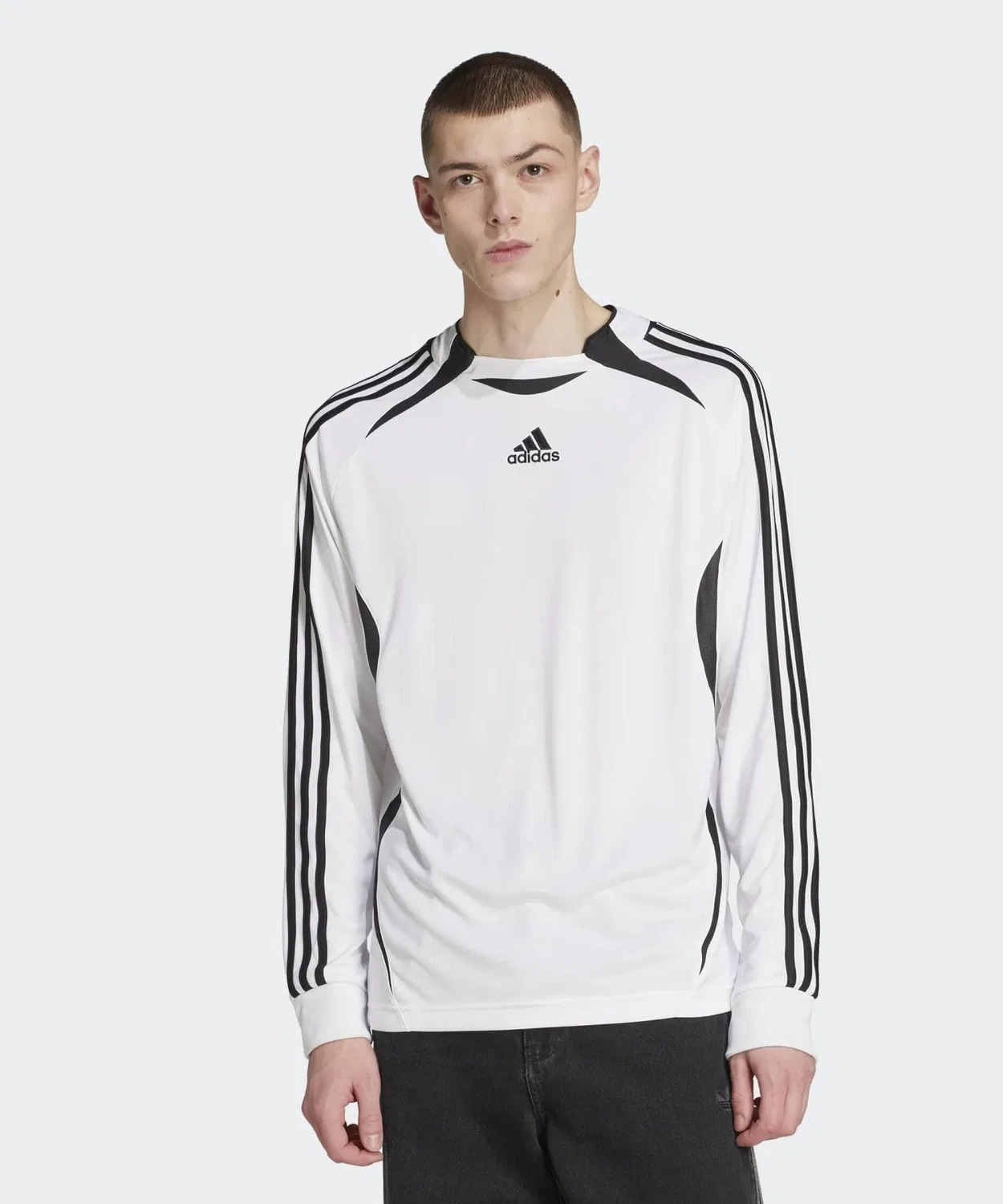 Мужская футболка с длинным рукавомTeamgeist Adicolor Adidas, Белый
