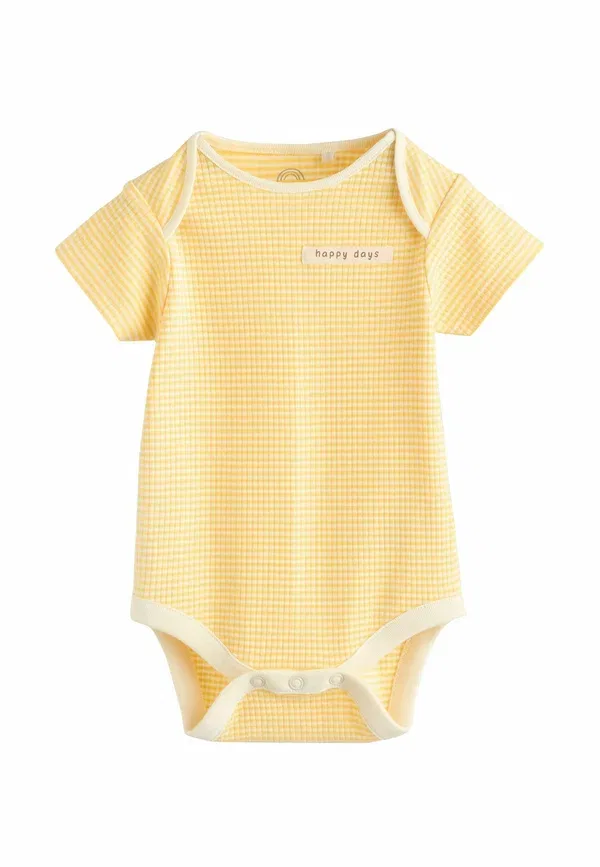 Боди хлопковое Regular fit - 5 pack short sleeve - body Next, Yellow Lemons, желтый — фото 4