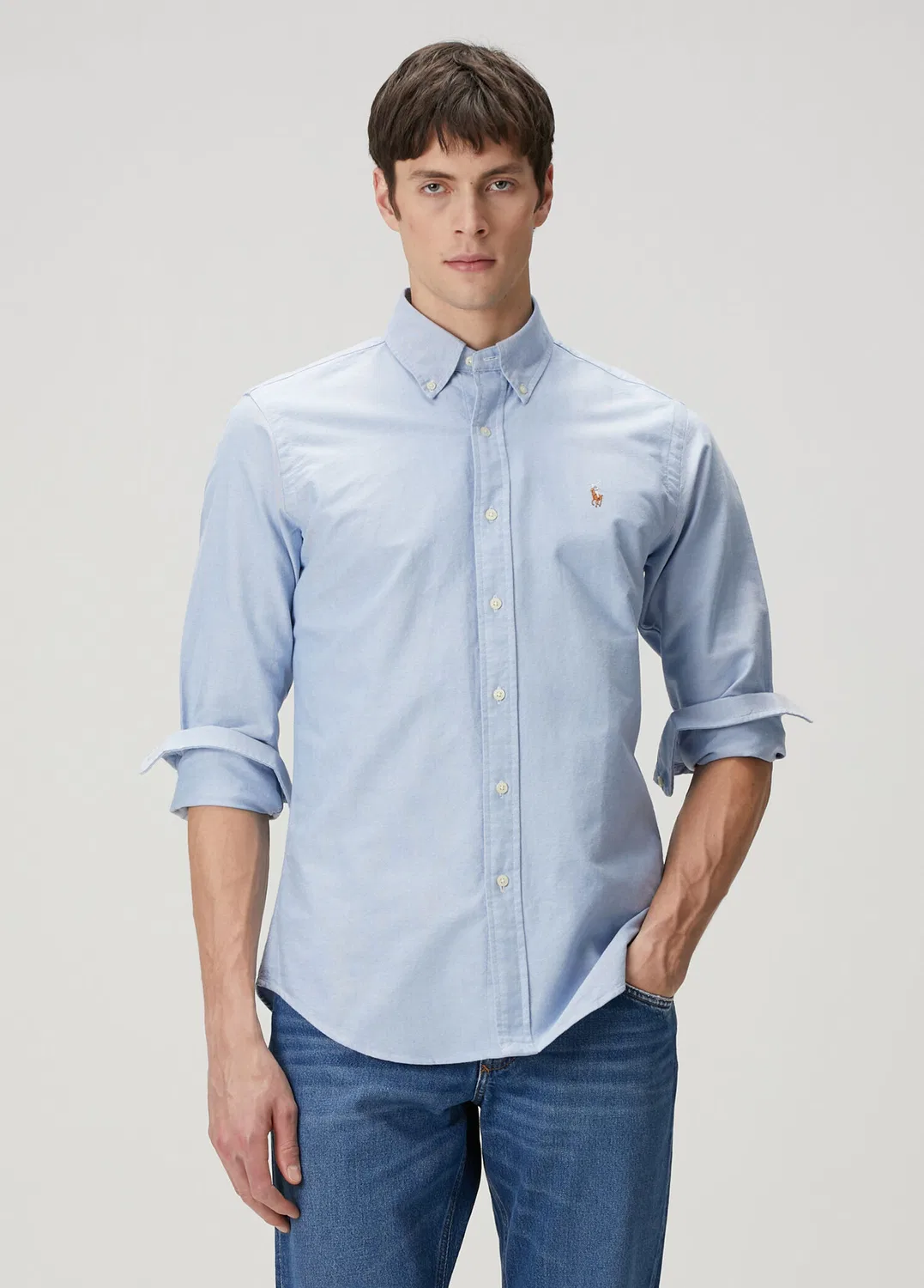 Рубашка Polo Ralph Lauren, mavi
