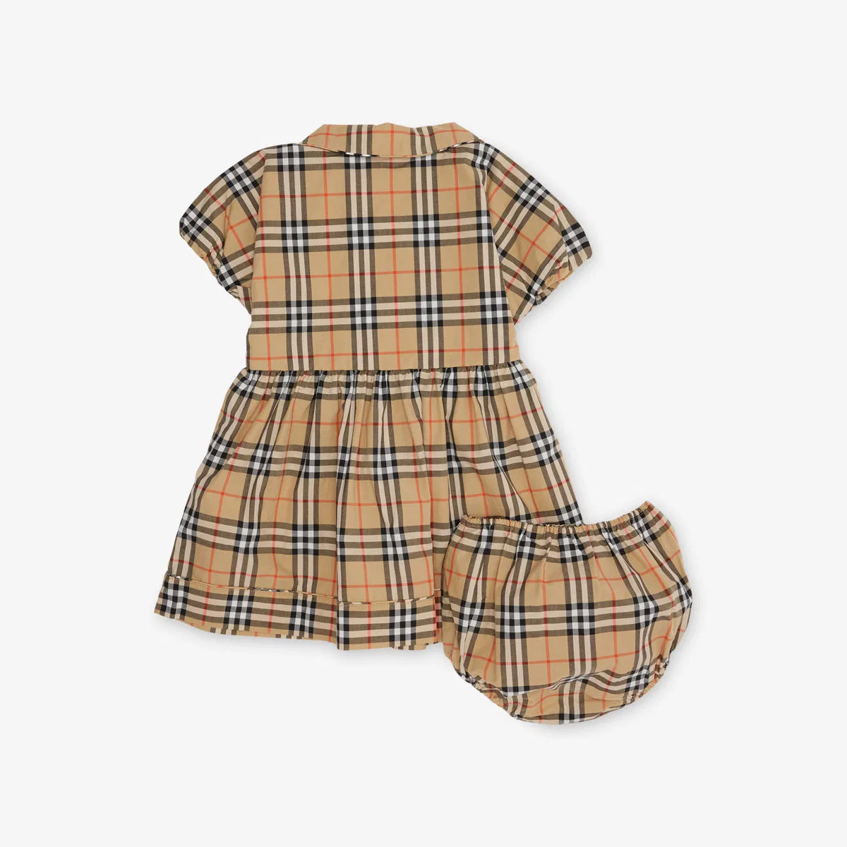 Комплект из двух хлопковых платьев в клетку Bea, размер 1-18 месяцев Burberry — фото 3