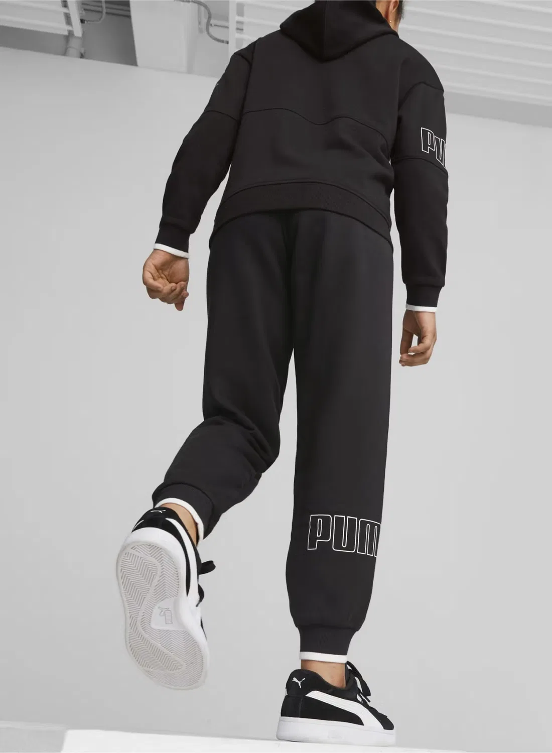 Спортивные штаны с завышенной талией Power Puma, черный — фото 4