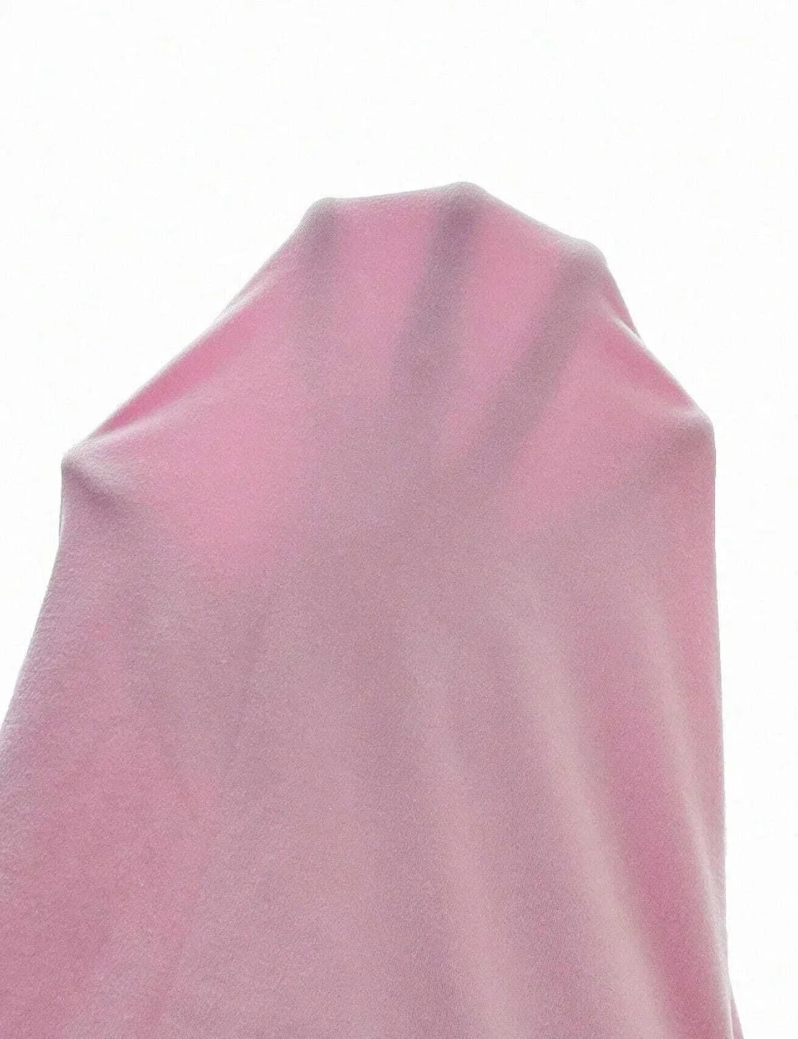 Женское длинное платье-комбинация на бретелях Slimming Fit, Pink — фото 4