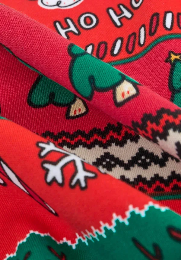 Пижамный комплект из хлопка, Regular fit - single snuggle xmas set, Next, Red Fairisle Pattern, красный — фото 4