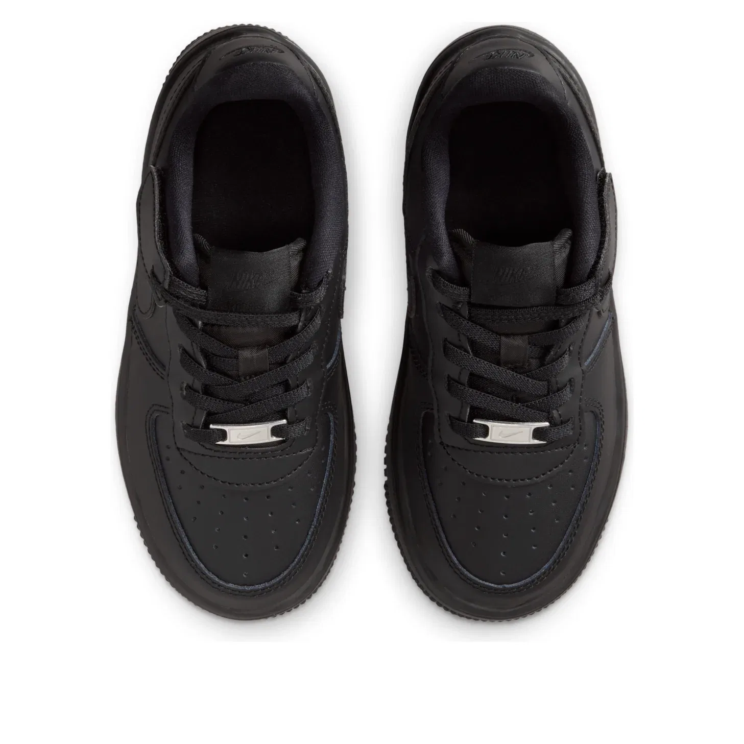 Детские кроссовки с текстильным верхом Force 1 Low EasyOn 'Triple Black' Nike, Triple Black — фото 2