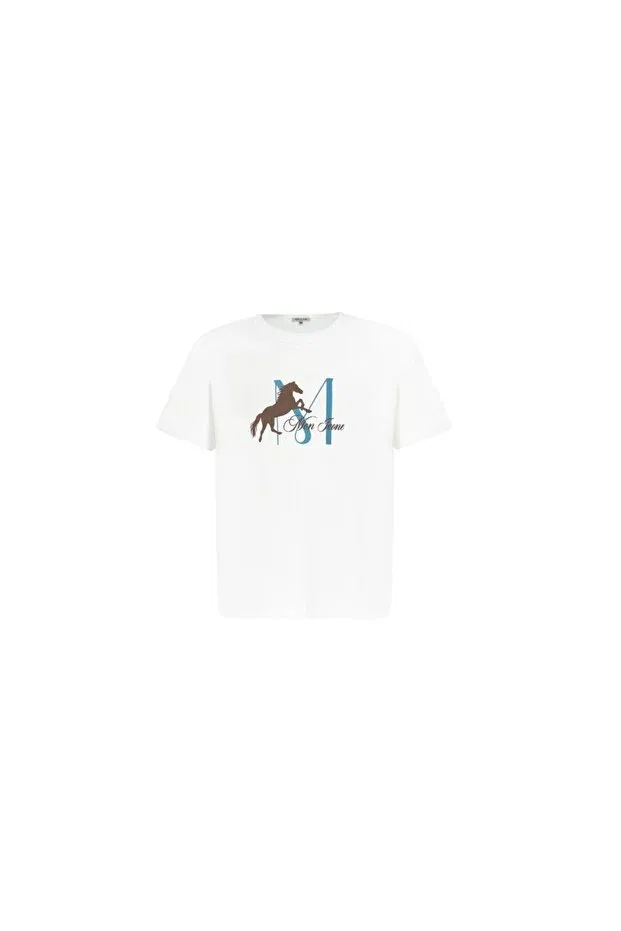 Детская футболка с коротким рукавом Horse Mon Icone, Blue