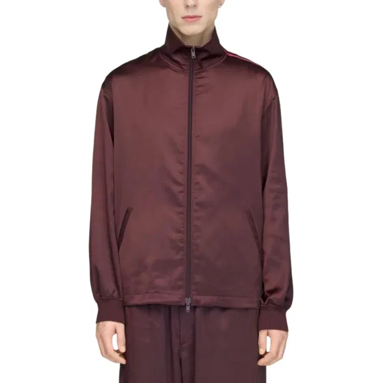 Мужская куртка Y-3 Satin Gradient 3-Stripes Track Top Asia Sizing 'Night Red' adidas, Night Red — фото 2