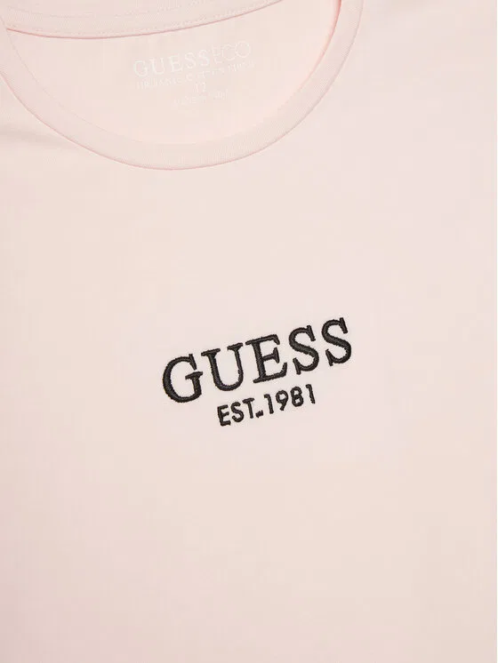 Футболка boxy fit Guess, розовый — фото 3