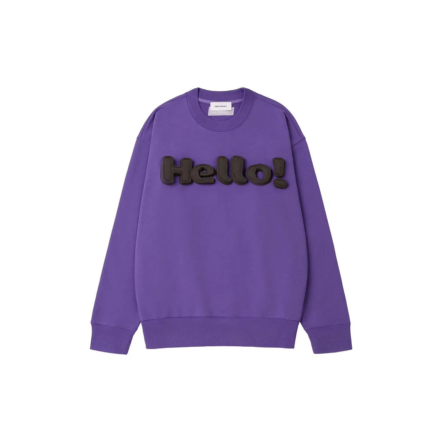 Детский свитшот свободного кроя Purple Crew Neck Loose Fit Sweatshirt SQQZ Project