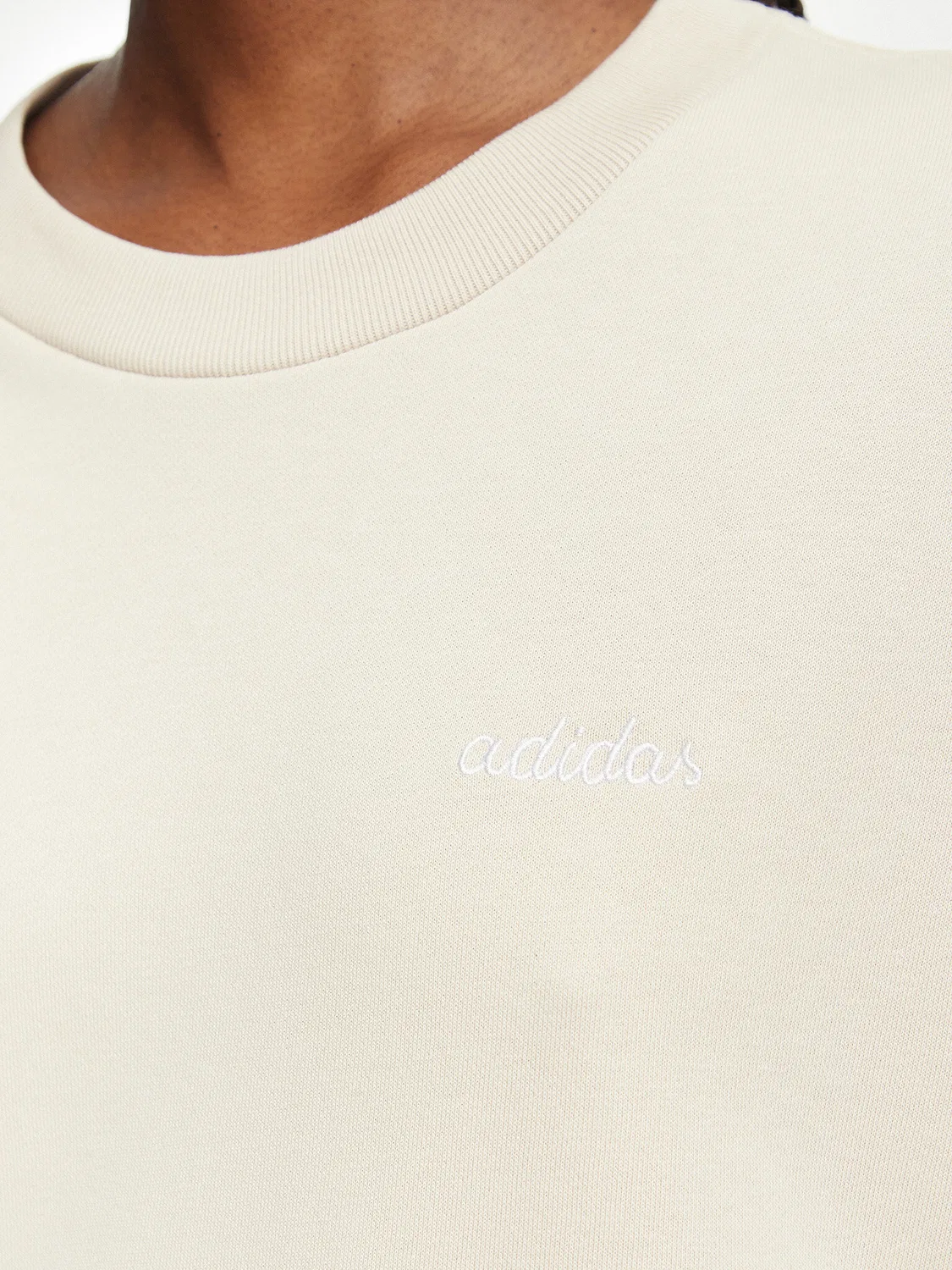 Женская толстовка стандартного кроя Seasonal Essentials Colorpop Adidas, кремовый — фото 4