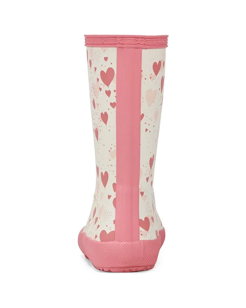 Детские резиновые сапоги для девочек водонепроницаемые Hunter Rubber Rain Boot, White — фото 3