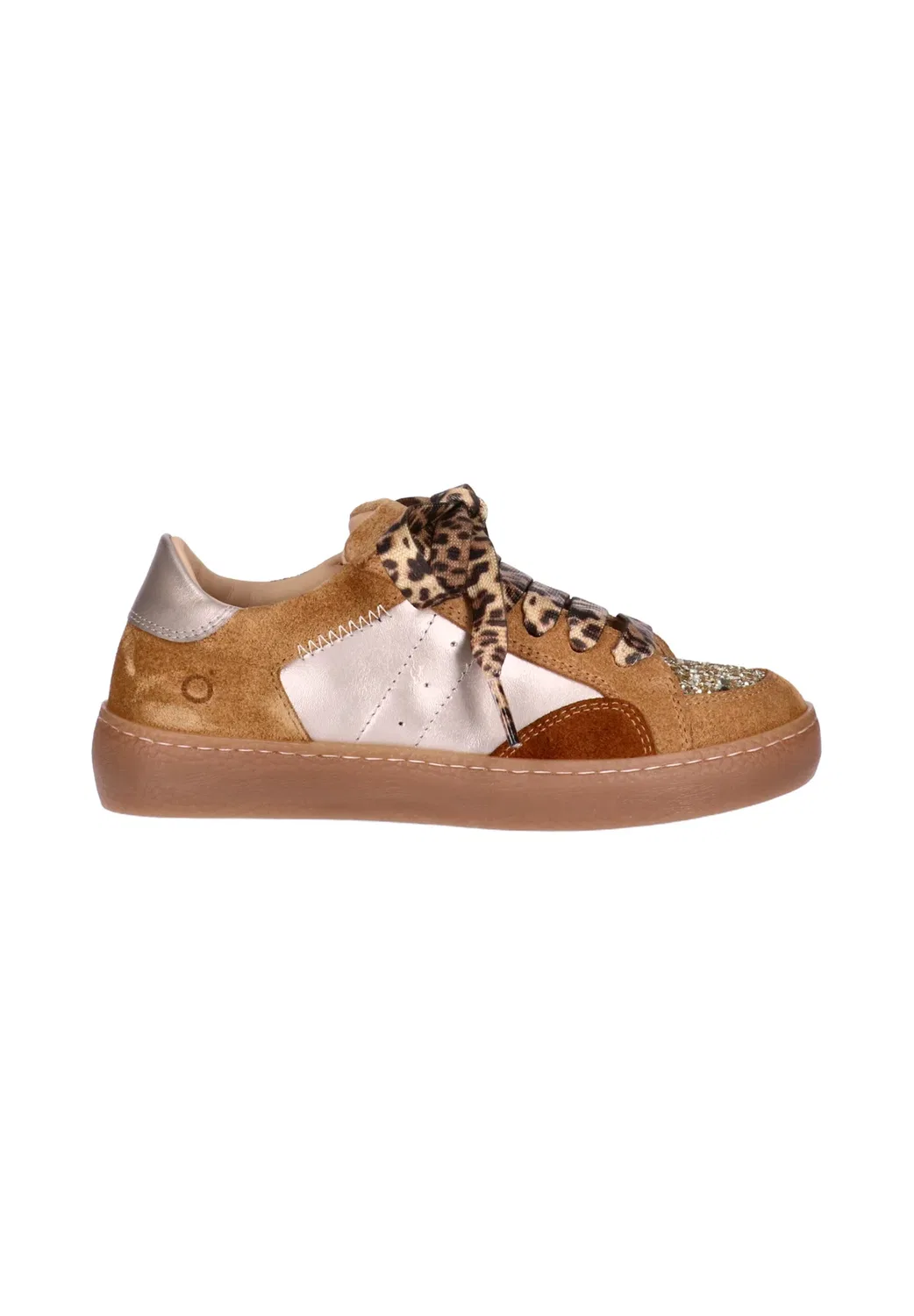 Кроссовки da bambina Con Inserti Glitter e lacci Animalier - кроссовки Morelli, Marrone