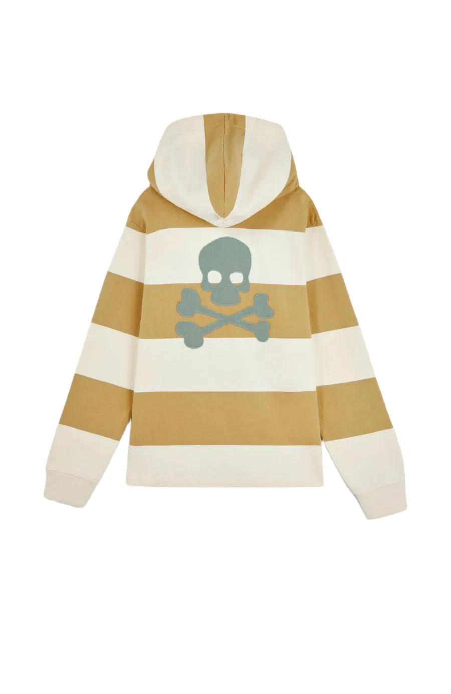 Детский худи с принтом и капюшоном Stripesskullhoodie Scalpers, Mustard — фото 2
