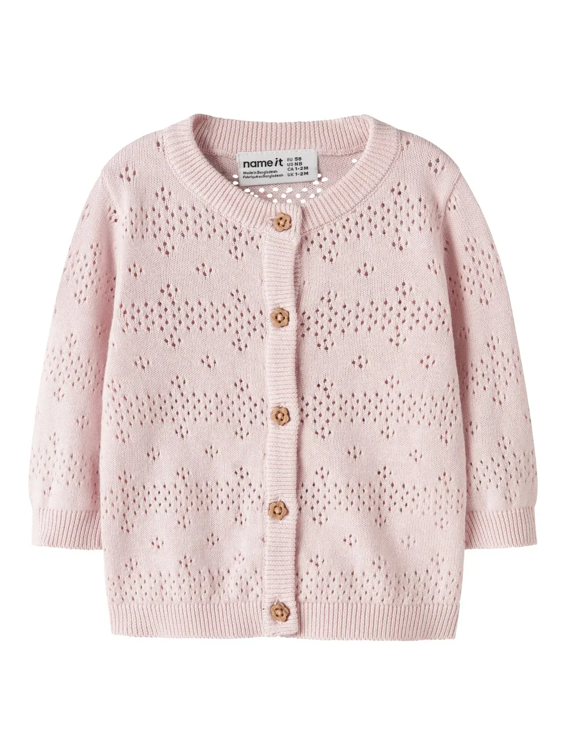 Кардиган вязаный Lotus Name It, розовый