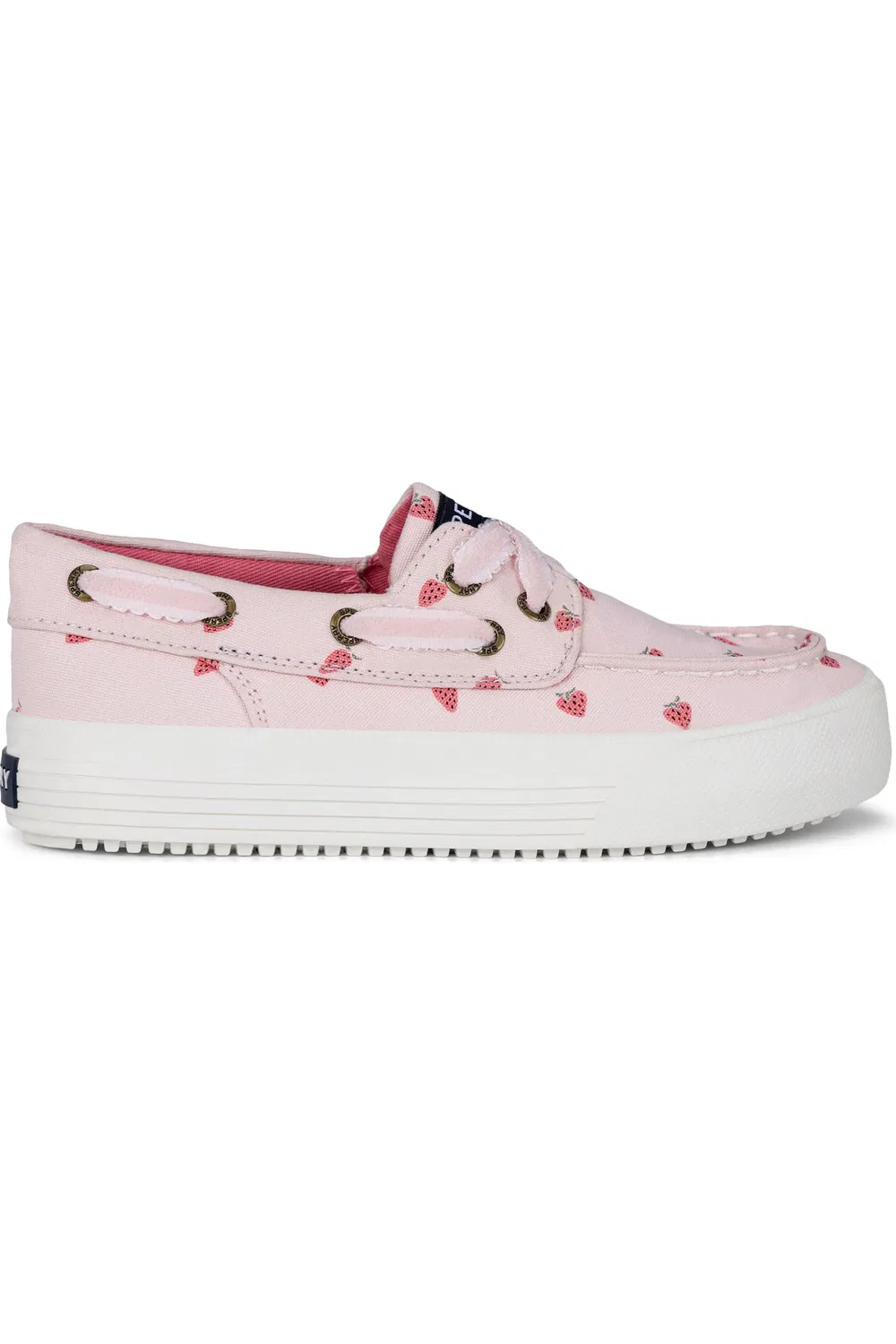 Детские туфли-лодочки с системой шнуровки Bahama Platform Sperry, Sweet Rose Strawberries — фото 2