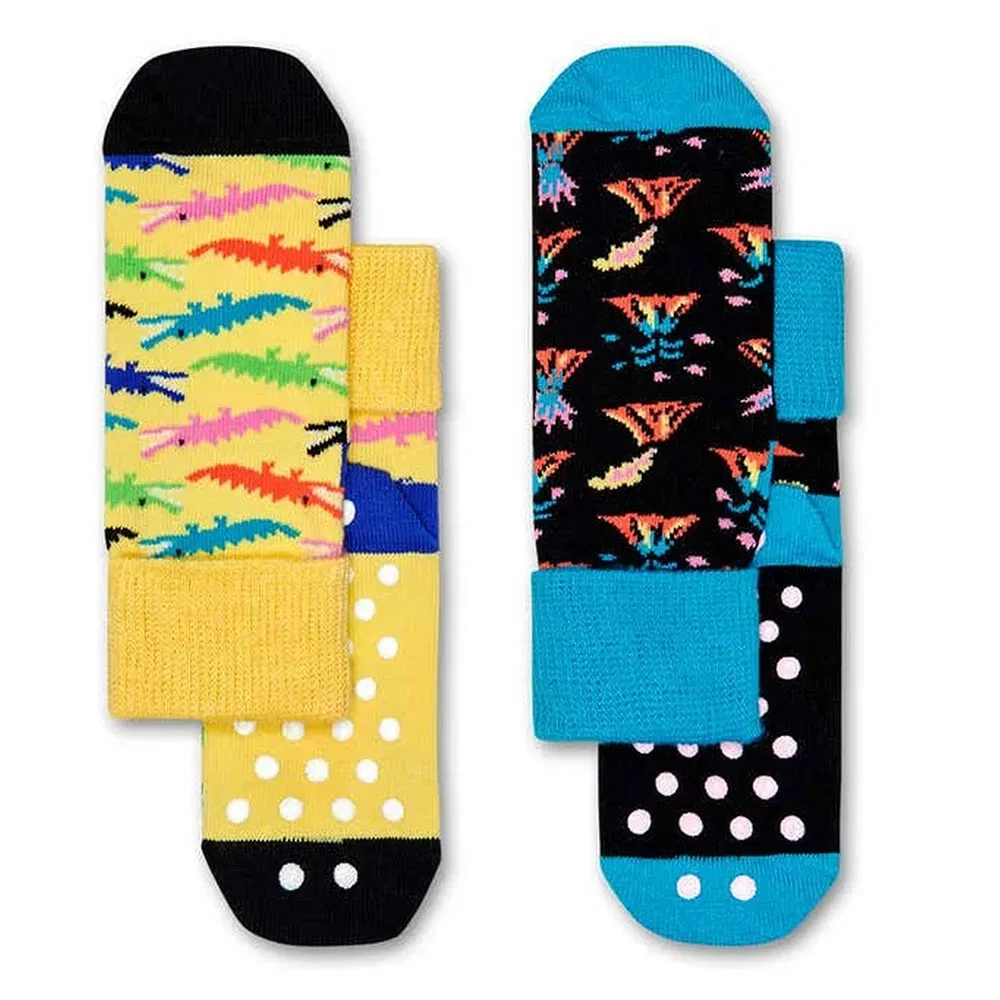Носки антискользящие Danger 2 пары Happy Socks, желтый