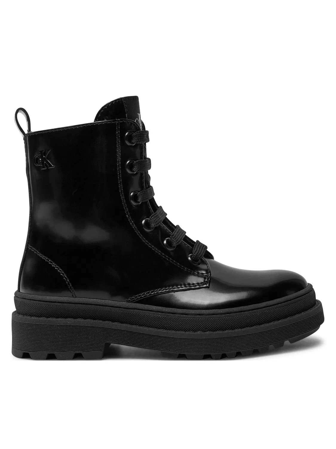 Ботильоны на шнуровке для девочки Lace-Up Bootie Calvin Klein Jeans, черный
