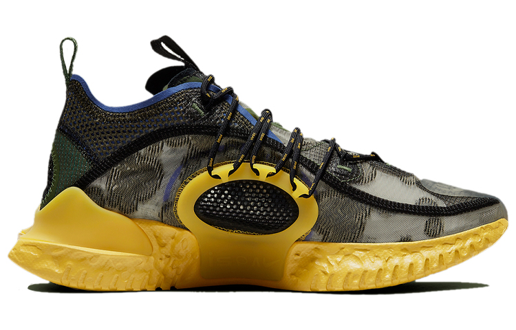 Кроссовки Nike Flow 2020 Ispa, оливковый/желтый — фото 2
