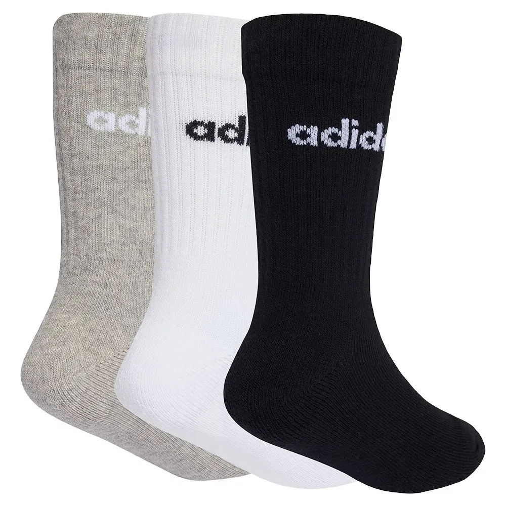 Детские носки с компрессионной поддержкой свода стопы Linear Crew Socks Adidas, Multicolor — фото 2
