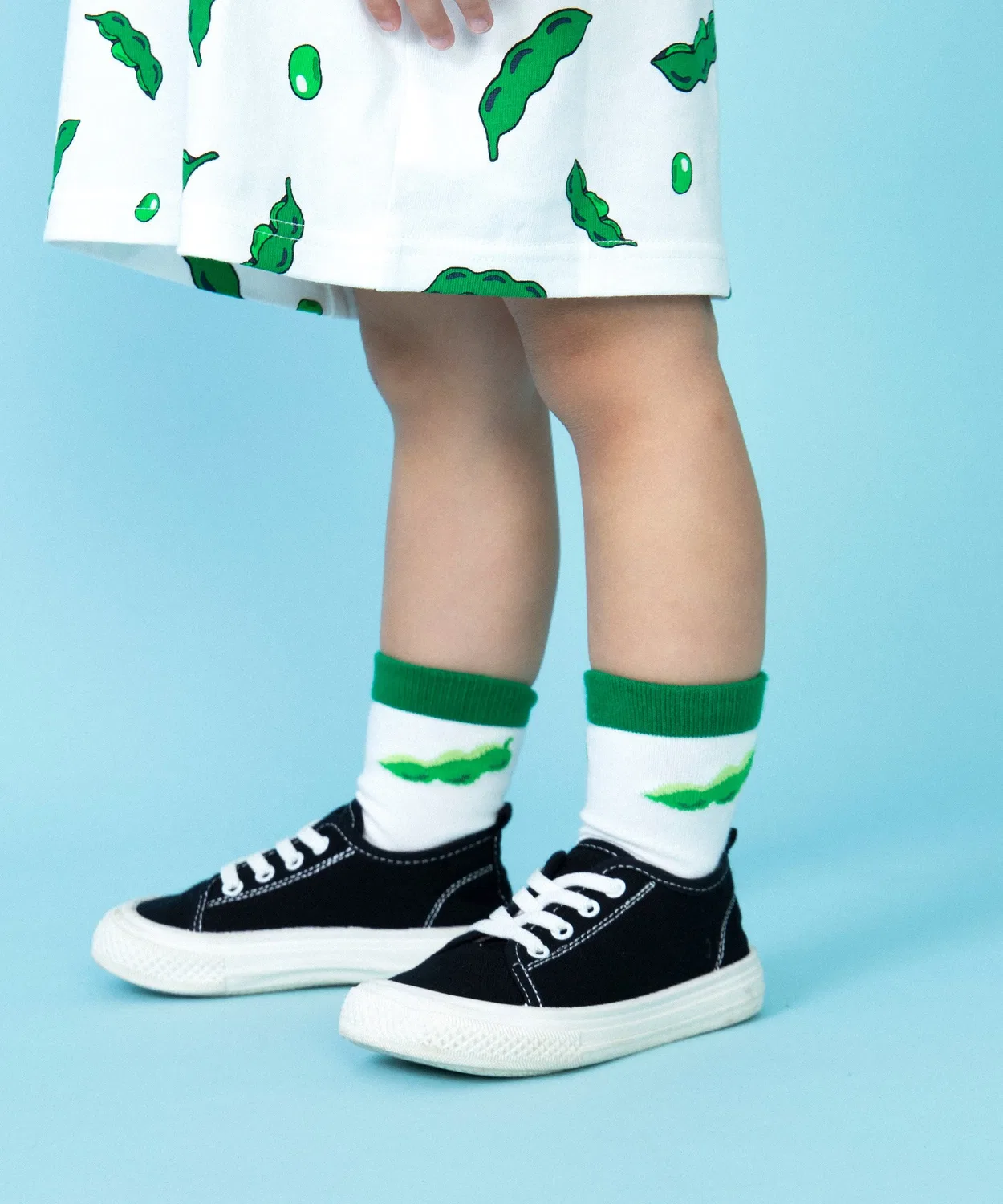 Детские носки с принтом Food, модель Food Socks PUNYUS, Green