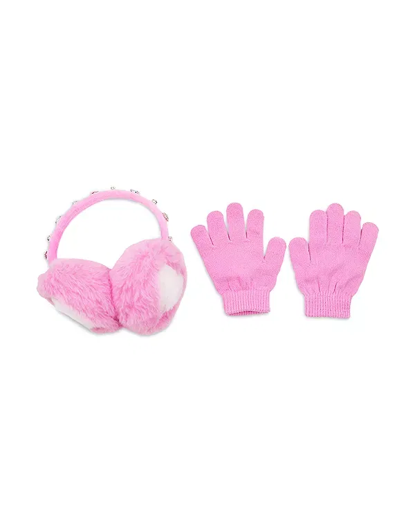 Детский комплект наушников и перчаток с принтом Omg Accessories, Peony