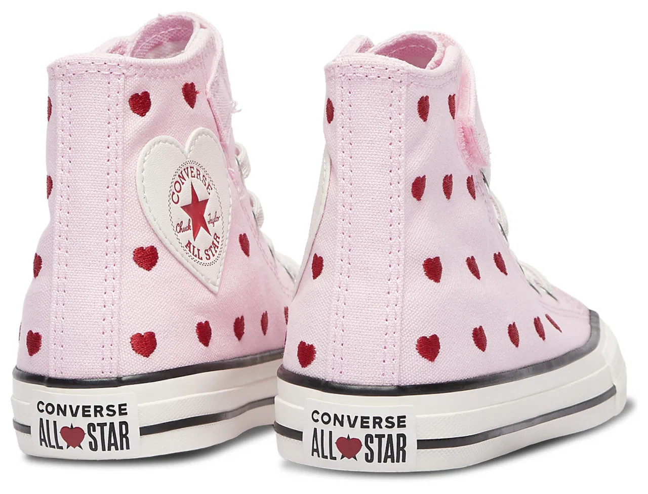 Детские кеды Chuck Taylor All Star 1V Hi Hearts Converse, цвет Milk/New Found Bloom/Vintage White — фото 3
