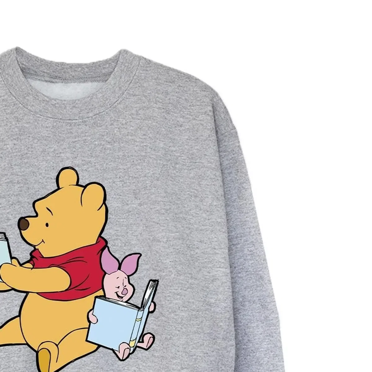 Свитшот с принтом Reading Winnie The Pooh, Grey — фото 2