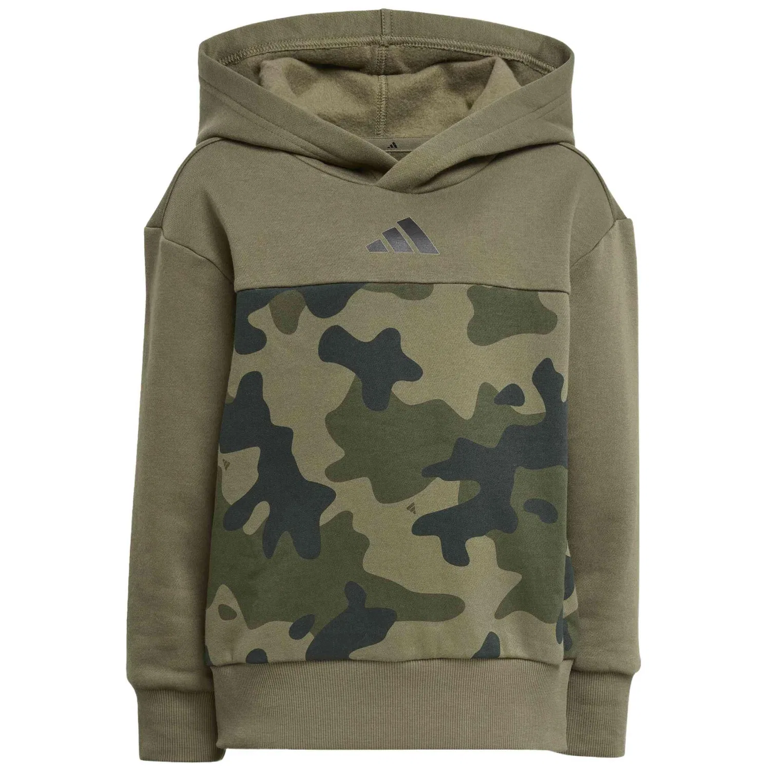 Детский спортивный костюм с камуфляжным принтом LK CAMO FL SET Adidas, Olivgrun — фото 3