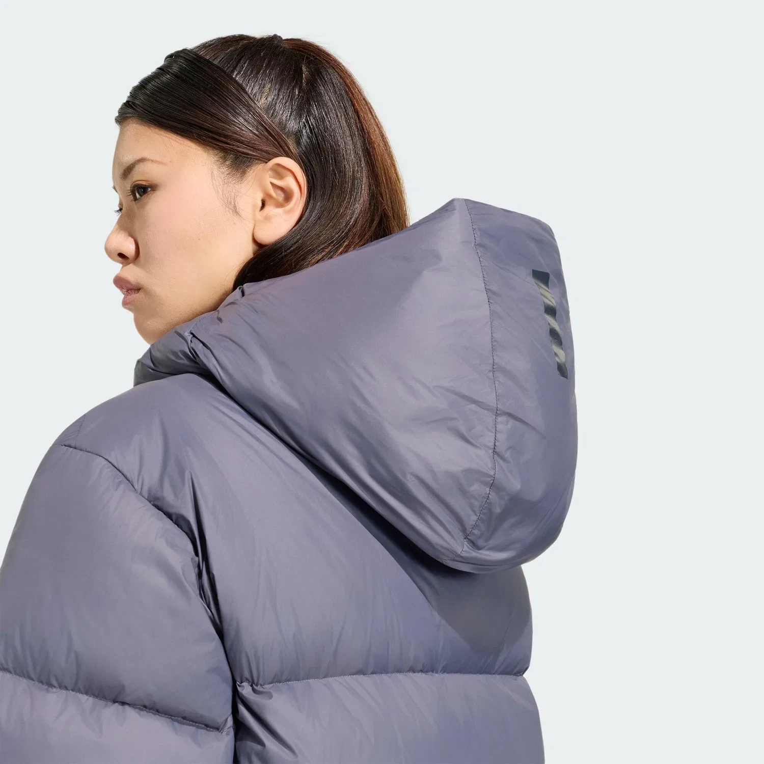 Мужское утепленное пальто-пуховик Z.N.E. Puffer Jacke Adidas, Dunkelgrau — фото 4