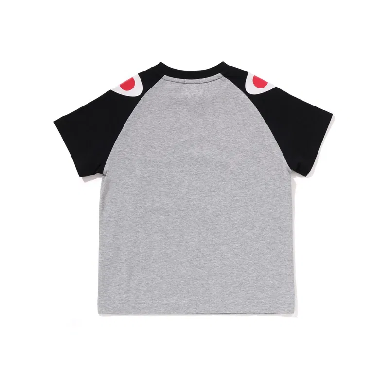 Детская футболка с круглым вырезом Pre School T Shirts A BATHING APE, Gray Gyx — фото 4
