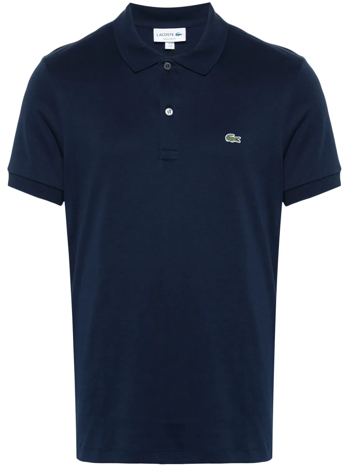 Поло с логотипом из хлопка Lacoste, синий