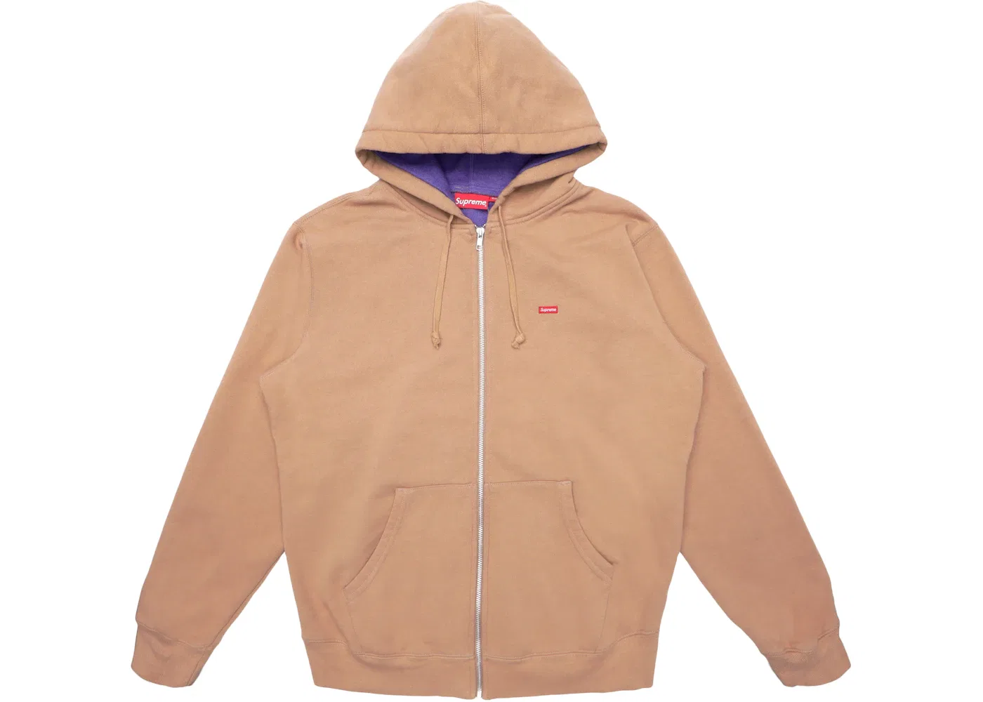 Мужская худи с контрастной молнией Supreme Sweatshirt, Light Brown