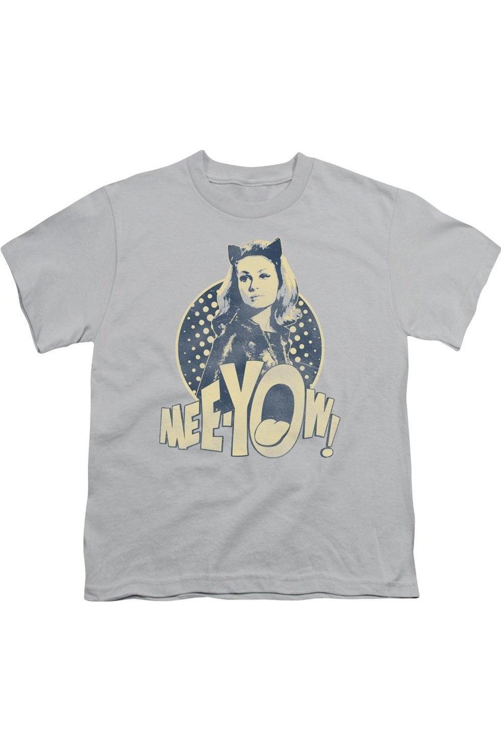 

Футболка с коротким рукавом для детей "Batman Classic TV Meeyow" Gildan, серебряный