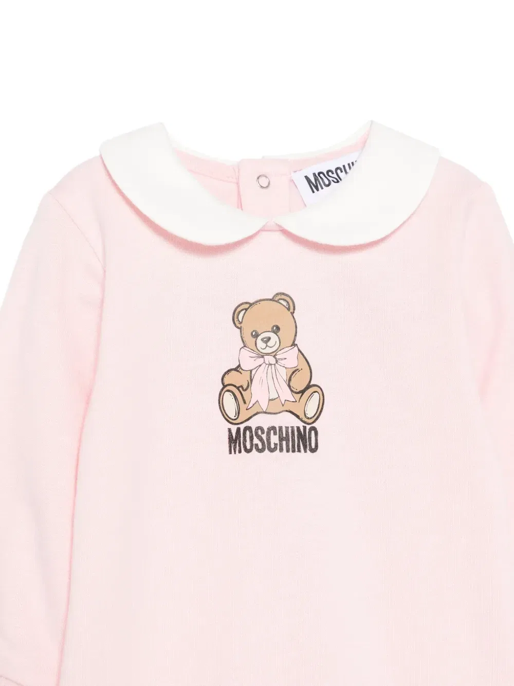 Пижама «Мишка Тедди» с воротником Питера Пэна Moschino Kids, розовый — фото 3