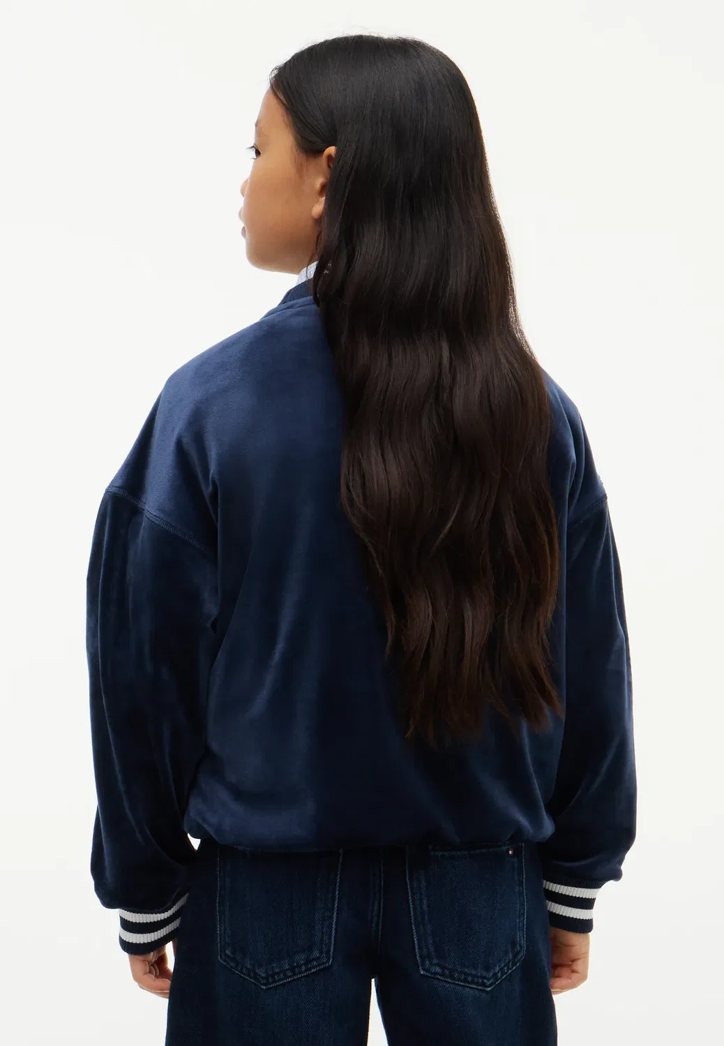 Толстовка с круглым вырезом и изображением флага со звездой Tommy Hilfiger, Dark Blue — фото 3