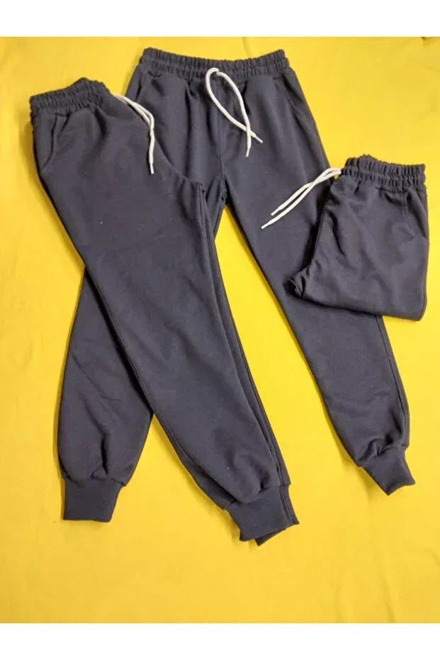 Детские спортивные штаны для девочек с эластичным поясом 3-pack Incitekstil, Navy Blue