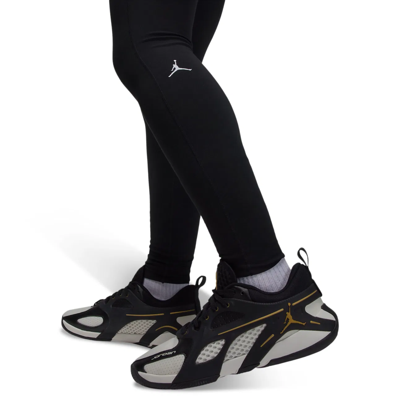 Женские леггинсы с высокой посадкой Sport Dri-FIT High Rise Tight Jordan, черный/белый — фото 3